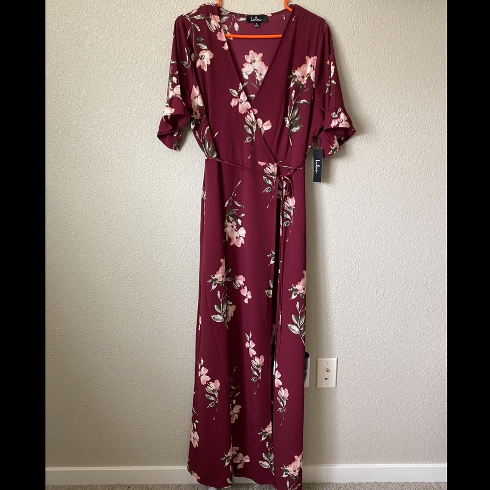 Lulus- Floral Wrap Dress